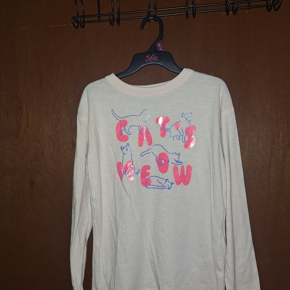 SO Light Pink 'Cats Meow' Long Sleeve Tee